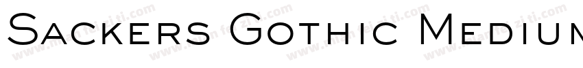 Sackers Gothic Medium字体转换
